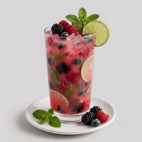 Raspberry Bull Mocktail 